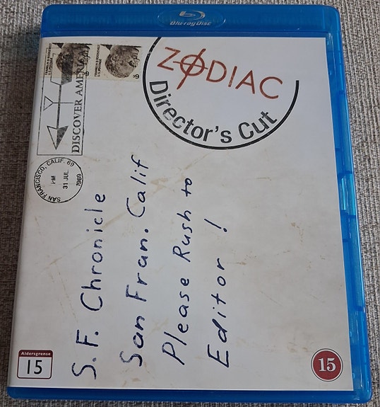 Zodiac Blu-ray-elokuva