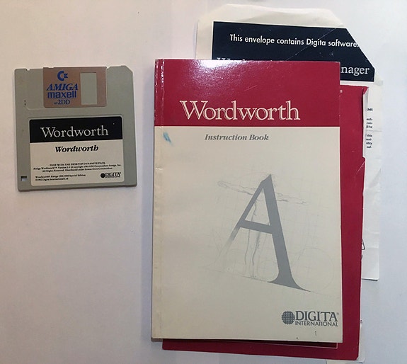Amiga Wordworth tekstinkäsittelyohjelma