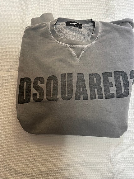 DSQUARED2 harmaa collegepaita XL puuvilla