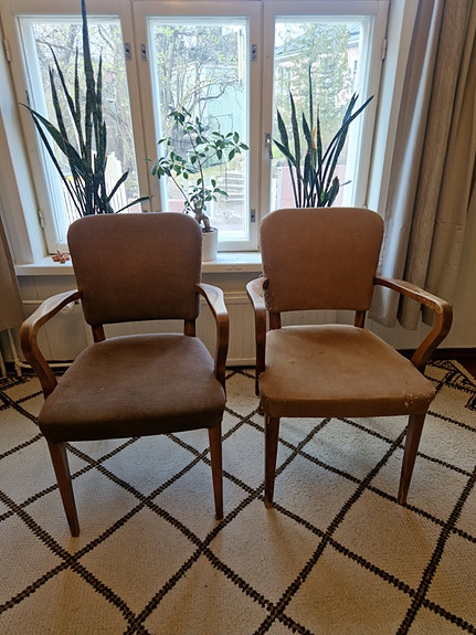 Billnäs käsinojalliset tuolit 2kpl