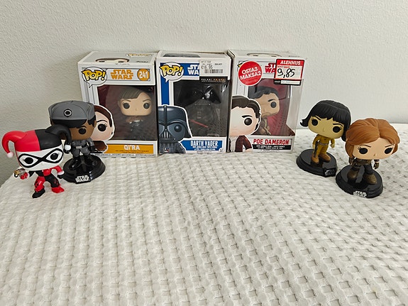 Funko Pop figuurit (7 kpl, Star Wars + DC)