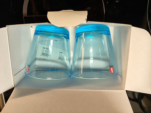 Iittala Kartio juomalasit 21 cl vaaleansininen 2 kpl
