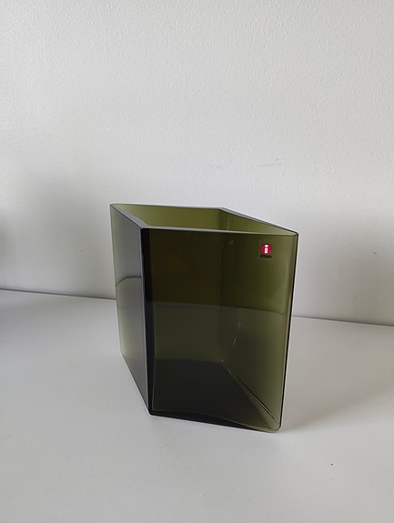Iittala Ruutu-maljakko, vihreä
