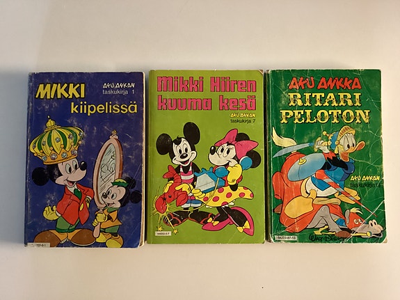 Aku Ankka Mikki Kiipelissä nro 1 , nro 7, nro 13,  3 painos