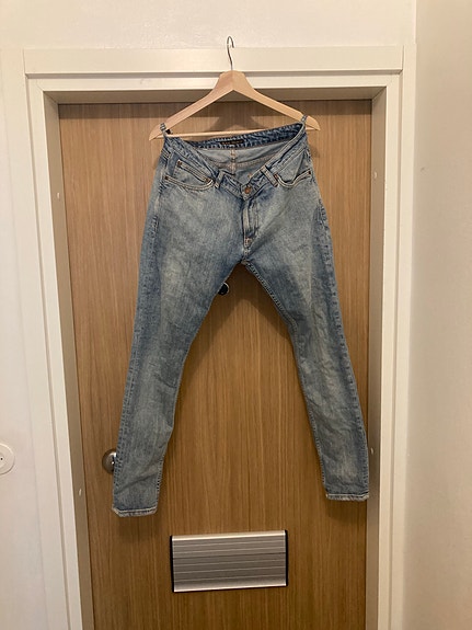 Nudie Jeans Skinny Lin farkut W32 L30 sininen M