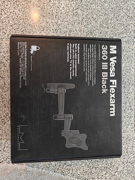 Multibrackets M Vesa Flexarm 360 III Black TV-seinäteline musta