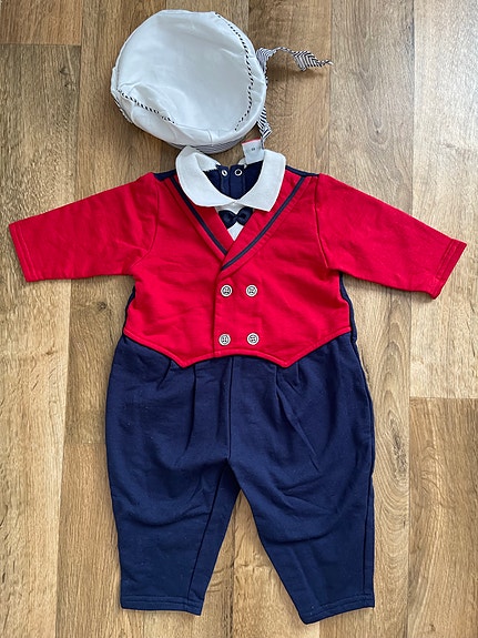 Lindex European Kids poikien juhla-/merihenkinen puku koko 68 kirjava puuvilla
