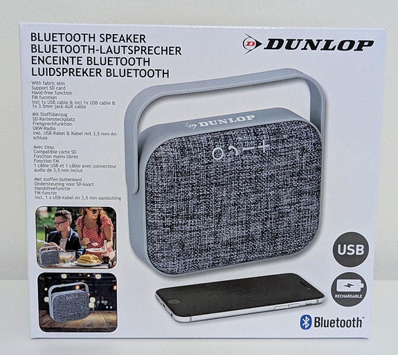 UUSI Dunlop Bluetooth-kaiutin FM-toiminnolla