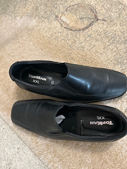 Topman miesten nahkakengät koko 45 musta