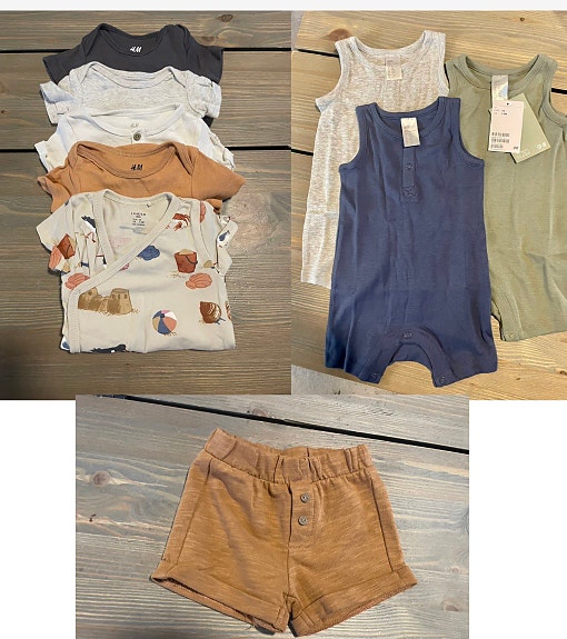H&M vauvan vaatepaketti koko 56 unisex