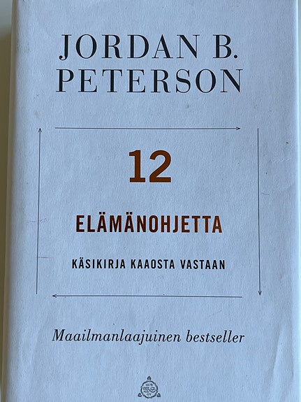 Jordan B. Peterson – 12 elämänohjetta kirja (suomi)