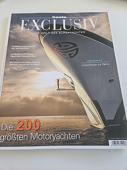 Boote Exclusiv Die Welt der Superyachten -lehti, 200 suurinta moottorijahtia