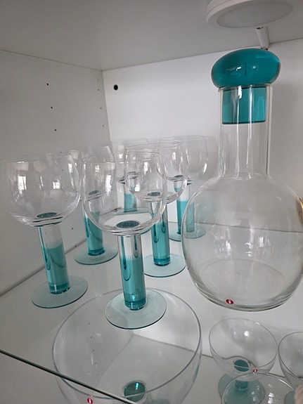 Iittala Mondo jälkiruoka ja viinisetti