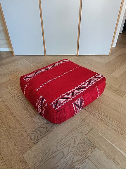 Iso Vintage Marokkolainen Kelim Lattiatyyny