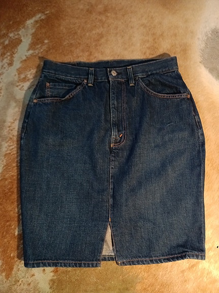 Y2K Levis 701 "31" pencil skirt/farkkuhame 100% puuvillaa
