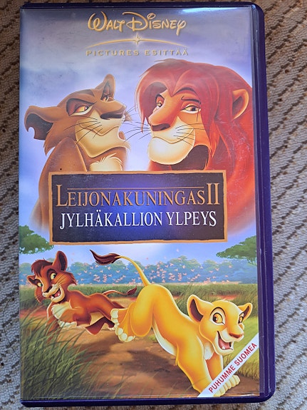 Leijonakuningas 2 jylhäkallion ylpeys vhs