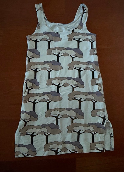 Marimekko lyhyt trikoomekko/ hihaton tunika 38 valkoinen