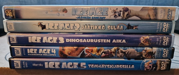 Ice Age 1–5 DVD-elokuvat