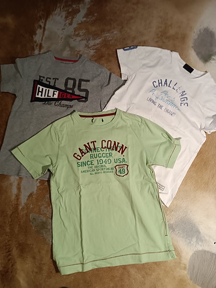 Gant, Tommy Hilfiger, Peak Performance lasten t-paidat