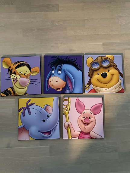 Nalle Puh taulut lastenhuoneeseen