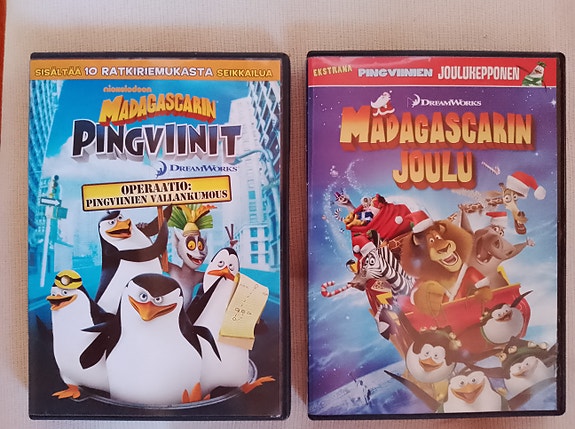Madagascarin pingviinit 2 DVD: tä