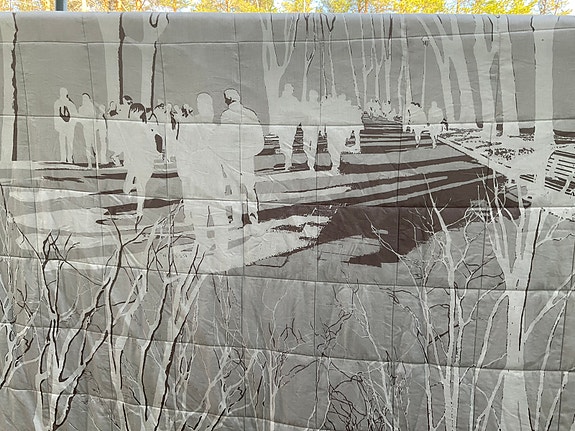 Vallila Promenadi parisängyn päiväpeite/päiväpeitto