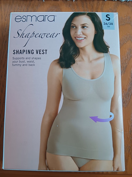 Esmara shapewear-muotoileva toppi S beige