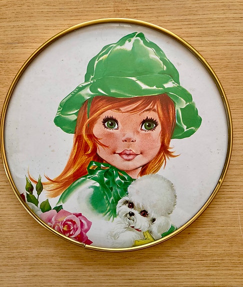 Tyttö ja villakoira