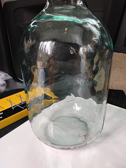 Vanha lasipurkki 40cm