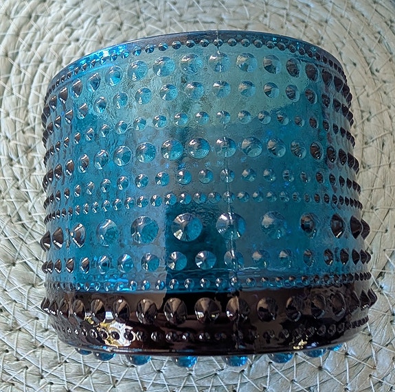 Iittala Kastehelmi tuikku, turkoosi (uusi/pakkauksessa)