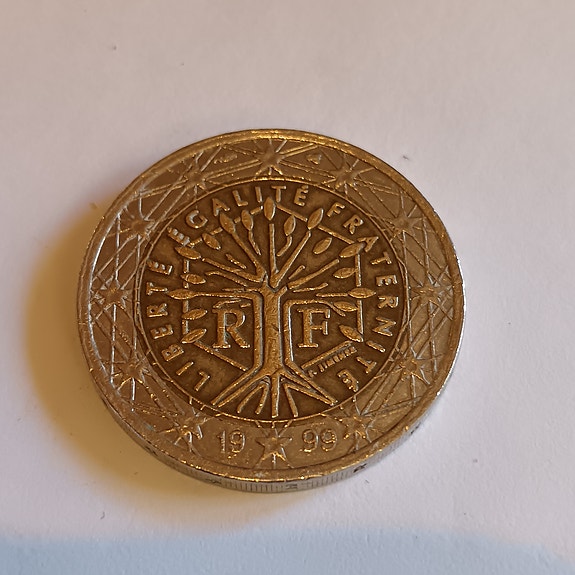Liberty  2 euron kolikko 1999 Ranska