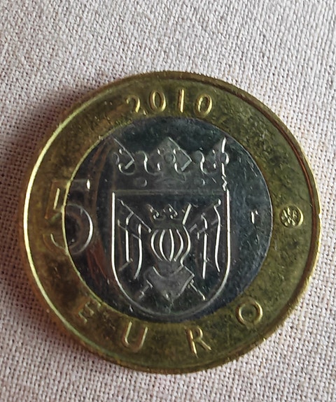 5 euron kolikko varsinais-suomi
