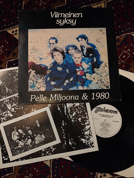 Pelle Miljoona 1980 - Viimeinen Syksy. LP Harmaa Logo + Liite!!!