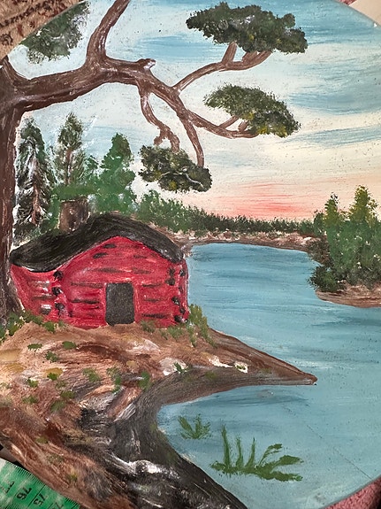 Kipsitaulu Mökki mökille