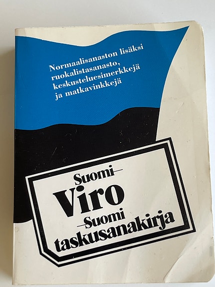 Suomi-Viro-Suomi taskusanakirja. Voidaan postittaa