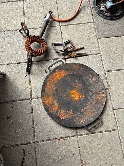 Muurikka ja kaasupoltin