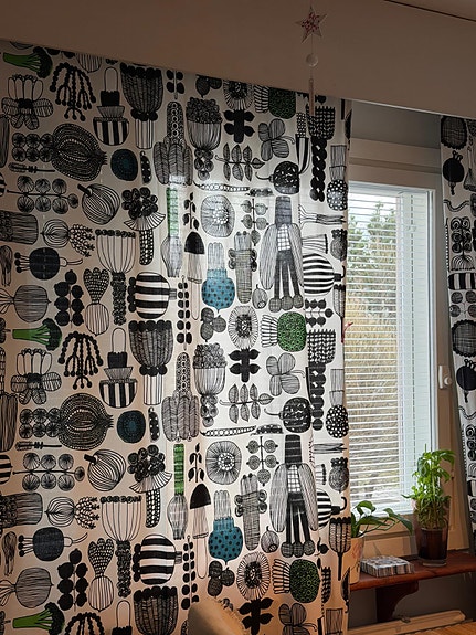 Marimekko verhot "puutarhurin parhaat"