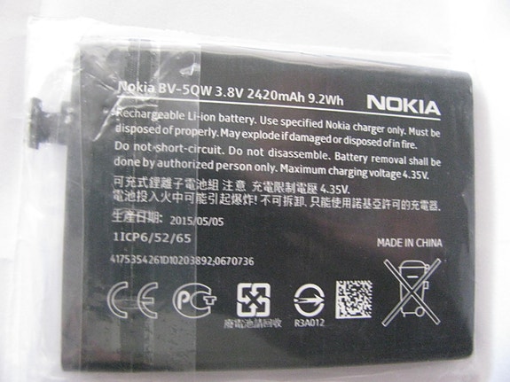 Nokia Lumia 930 Akku BV-5QW 3,8V 2420mAh 9.2Wh