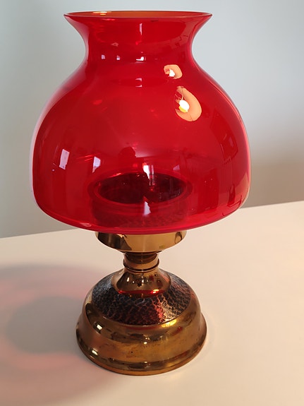 Riihimäen lasi, Apollo-kynttilälyhty, 28.5cm korkea