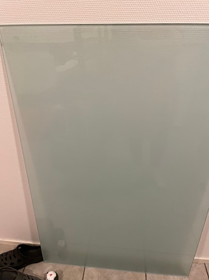 Lasinen ruokapöytä 120 cm x 80 cm