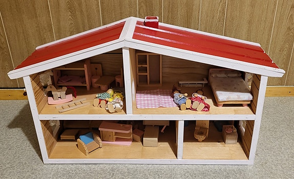 Lundby nukkekoti kalusteineen