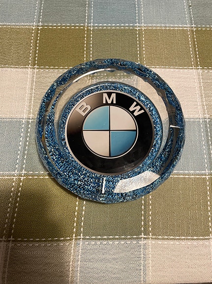 BMW tuhkakuppi sininen