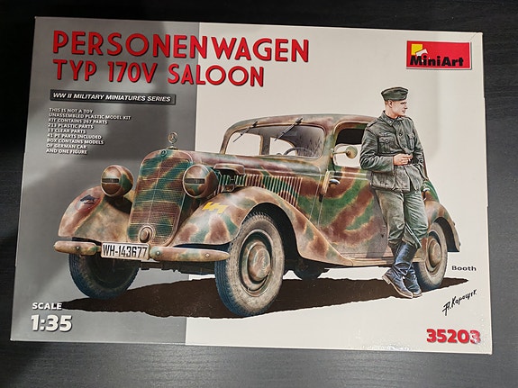 MiniArt Personenwagen Typ 170V Saloon 1/35 -pienoismallisarja