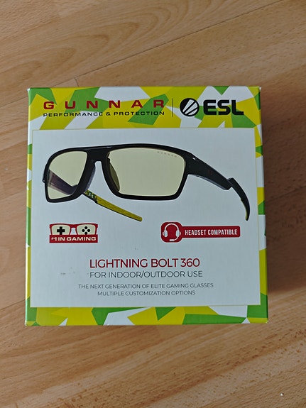 Gunnar ESL Lightning Bolt 360 peli/aurinkolasit
