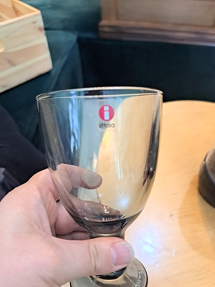 Iittala juomalasi  tum.vihreä verna