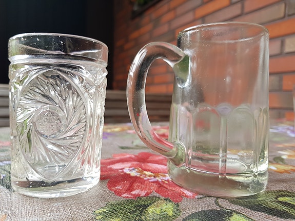 Riihimäen lasin Chigago lasi ja tuoppi