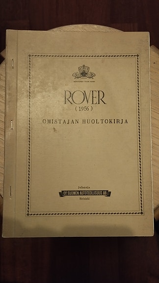 Rover Omistajan Huoltokirja