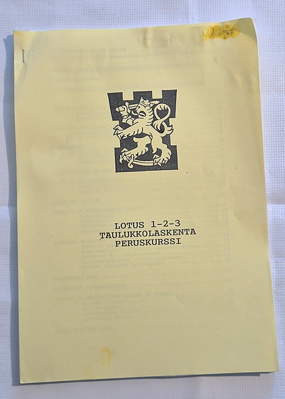 Puolustusvoimien ATK-laitos; Lotus 1-2-3 peruskurssi