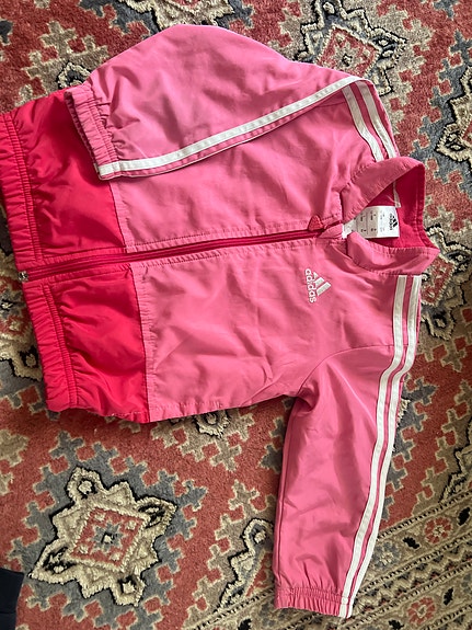 Adidas lasten verkkatakki koko 86 vaaleanpunainen unisex