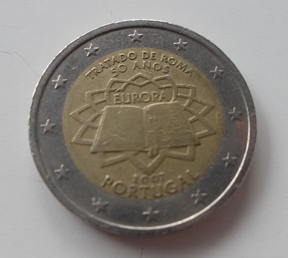 Portugali 2007 2 € Rooman sopimus